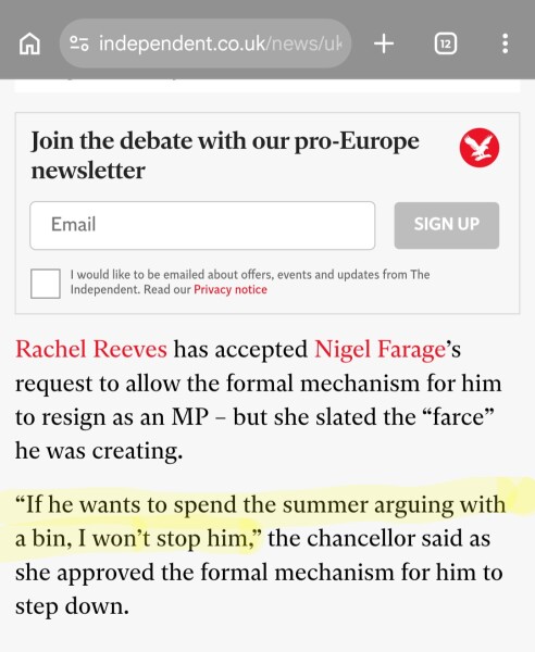 Count Binface has a genuine chance against Nigel Farage!