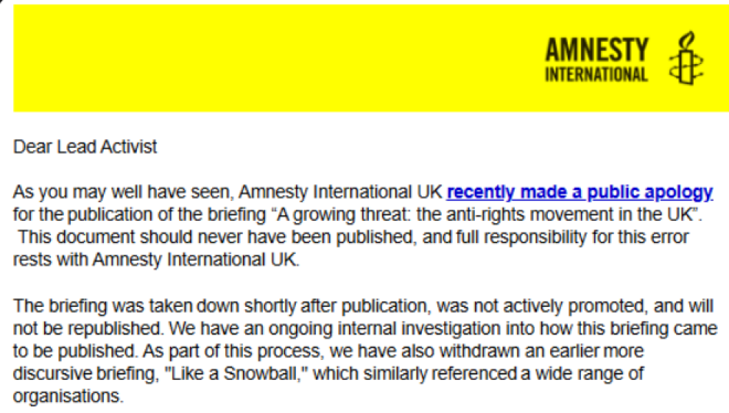In which Amnesty jumps the shark
