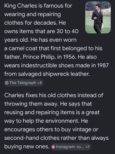 King Charles these days