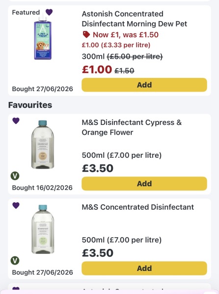 Where did disinfectant go???