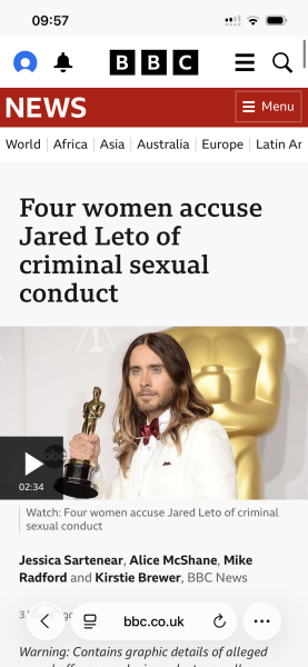 Jared Leto: Hollywood’s Dark Secret