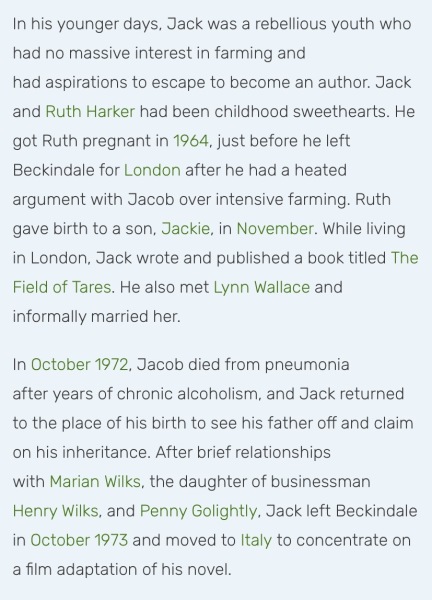 Classic Emmerdale: Little ditty about Jack and Diane
