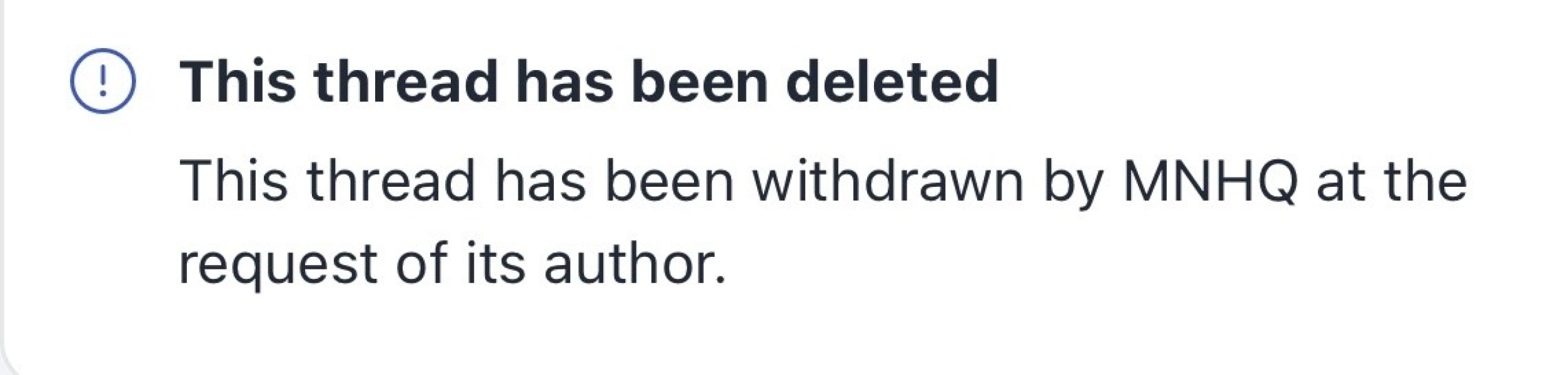 Thread deletions