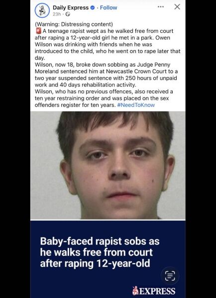 Another rapist goes free with a slap on the wrist