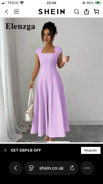VB's dress on Mrs Burnham - horrible
