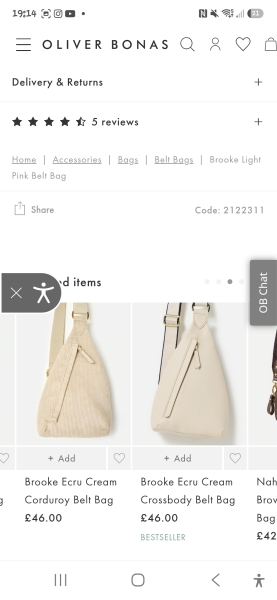 Anyone has this Oliver Bonas sling bag?