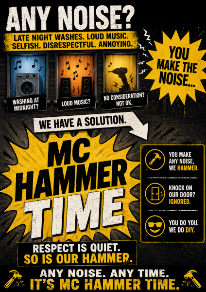 AIBU to hammer on the walls when neighbours are noisy?