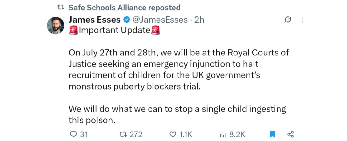 Update on the puberty blockers trial