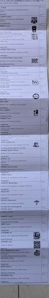 So, my postal vote arrived for the Clacton by-election...