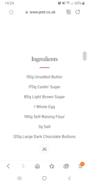 Chocolate chip cookies recipe