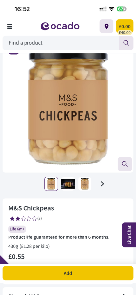 My bid to win Most Boring Thread of the Day badge (chickpea related)