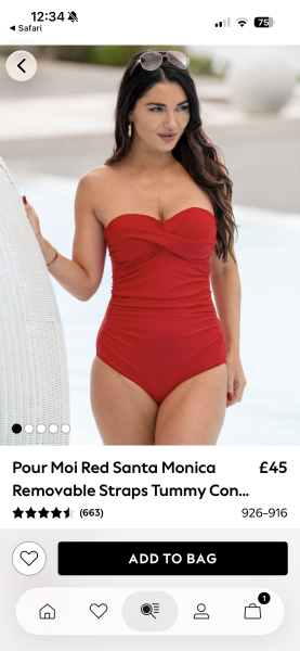 Swimsuit for chubby apple shape