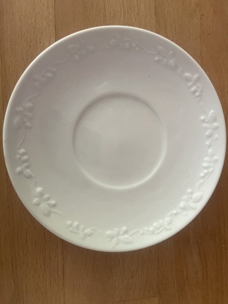 Can anyone help me find this old tea-for-one embossed bone china tea set? Huge please!