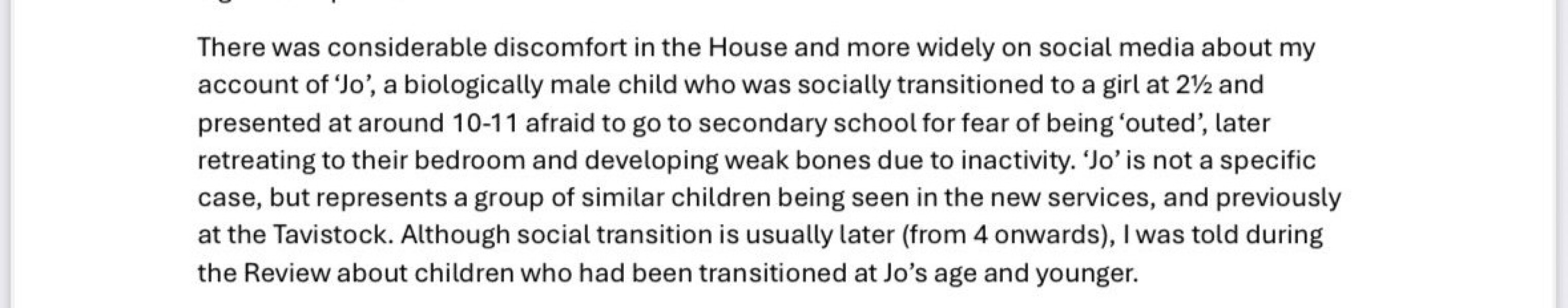 Hilary Cass sent a document to every single MP and Peer, justifying and defending the puberty blockers trial