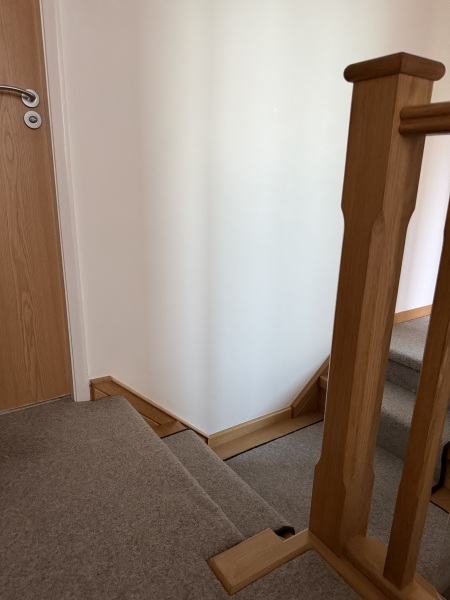 Baby gate options for an awkward space at the top of stairs