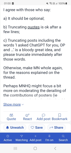 Truncated posts with "show more" (NOT quoted sections)