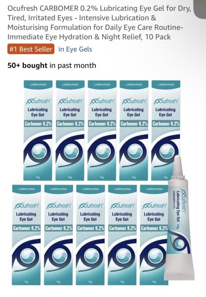 Severely dry eyes