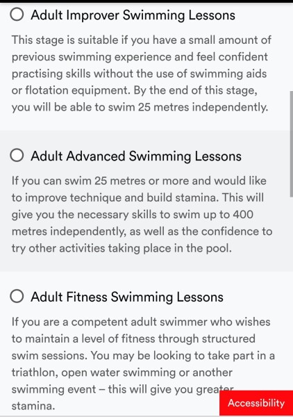 As a middleaged swimmer with no technique..