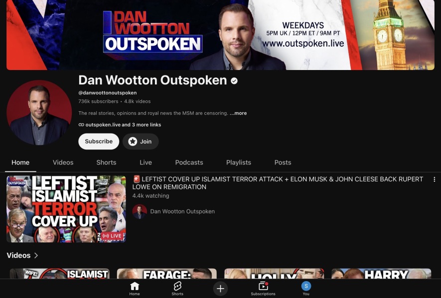Dan Wootton obsessed with H &M
