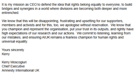 In which Amnesty jumps the shark
