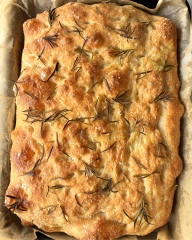 Rosemary + flaky salt focaccia