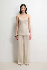Looking for a satin or silk top and similar trousers