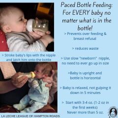 GP says five week old formula fed baby is being overfed