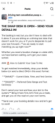Driving test swap Facebook groups SCAM