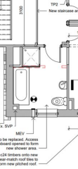 Ideas for renovating awkward bathroom layout with eaves