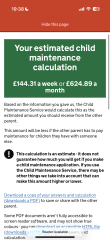 Child Maintenance reduction (informal agreement)