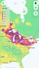 Smoke filled skies in North America- the future is depressing.