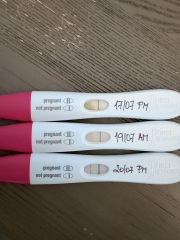 Worried about test line progression at 8dp5dt after IVF