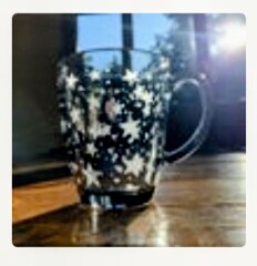 Please help me find this glass mug!