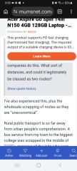 Ad covering half of page on mobile