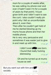 Can I have opinions on this text conversation regarding rape, please?
