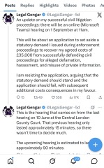 Legal Gengar v Stephanie Hayden - Criminal Case - Nick Wallis live tweeting