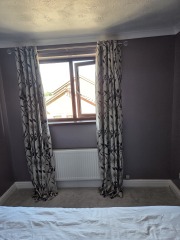 Would you shorten these bedroom curtains or leave them as they are?