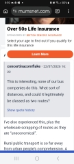 Ad covering half of page on mobile