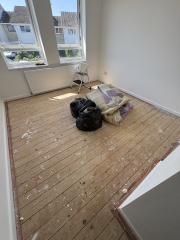 Mess after painter decorator left, even though I was getting new carpets