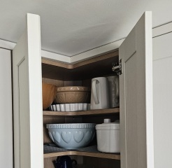 How can I make better use of a kitchen corner cupboard?
