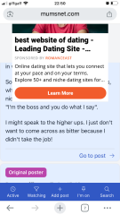 Ad covering half of page on mobile