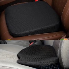 Short driver struggling with seat depth and leg pain in car