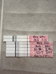 Worried about test line progression at 8dp5dt after IVF