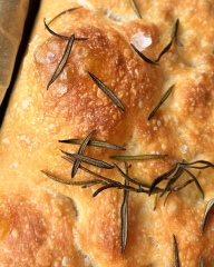 Rosemary + flaky salt focaccia