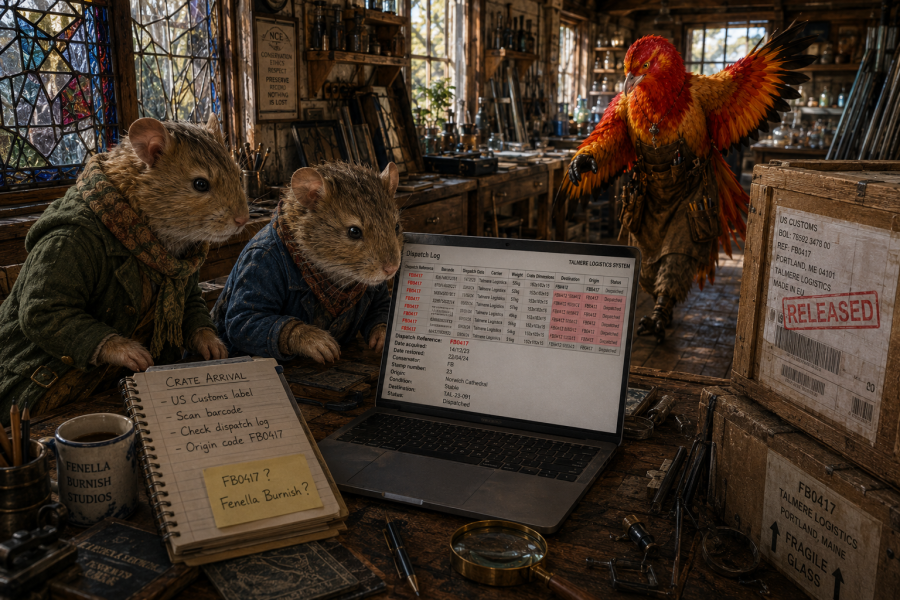 The Bluestocking Pub, where we continue to read about gerbils nobly and bravely working undercover in the Fen.