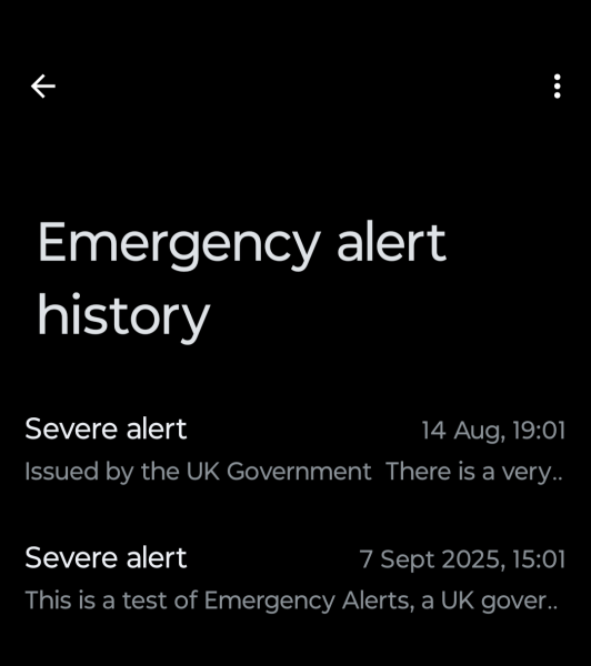 Can you still access the text of the Government's emergency alert message on your phone?
