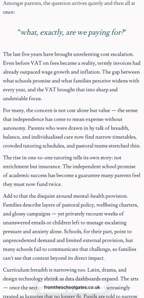 Discussion over private schools brings out illogical viewpoints, sheer hypocrisy and the worse traits in people?
