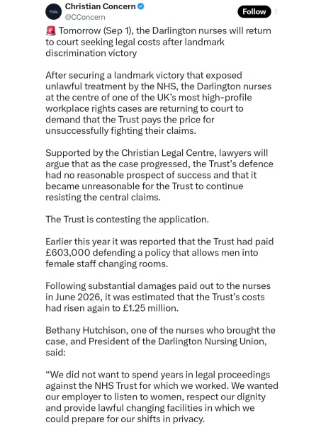 Darlington Nurses not over