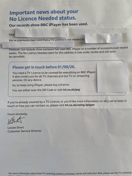 Wrongly accused of watching BBC iPlayer without a licence
