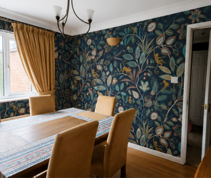 Dining room wallpaper